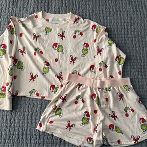 America Eagle Grinch Pajama set youths small
